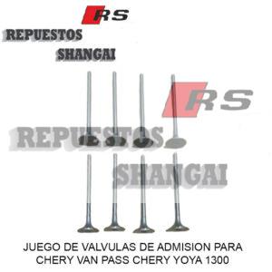 valvulas admision chery van 1300
